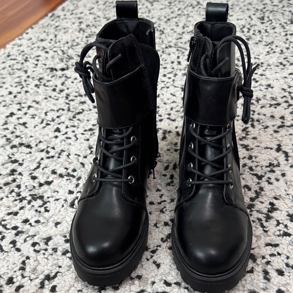 Shoes - Black Leather Women's Boots